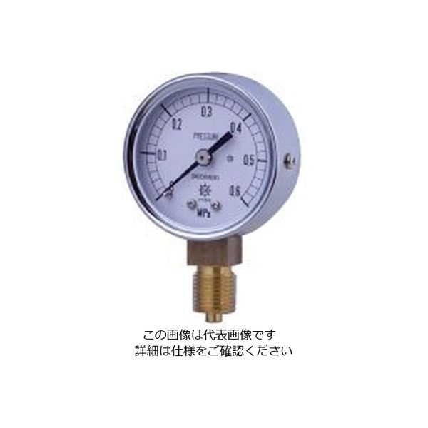 第一計器製作所 KOT小型圧力計（要部SUS S-AT1/4-50:0.1MPA 1個（直送品）