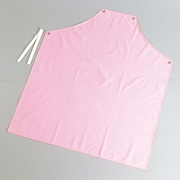 シャバルバ　カラーエプロン　胸付　６５０　Ｍ　ピンク　1個 ジンナイ（取寄品）