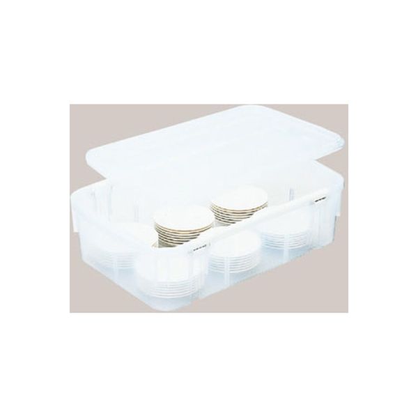 食器ポリテナー　ＳＹー２８　浅型　クリア　ポリプロピレン　1個 矢崎化工（取寄品） 6,029円