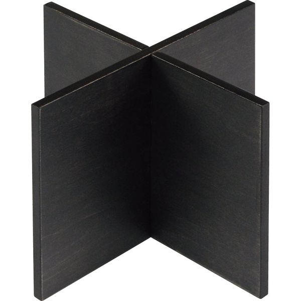 本当に信頼出来る店 黒 組立十字スタンド 木製 200×200×150mm 江部松 1個 メニュー・注文・予約用品