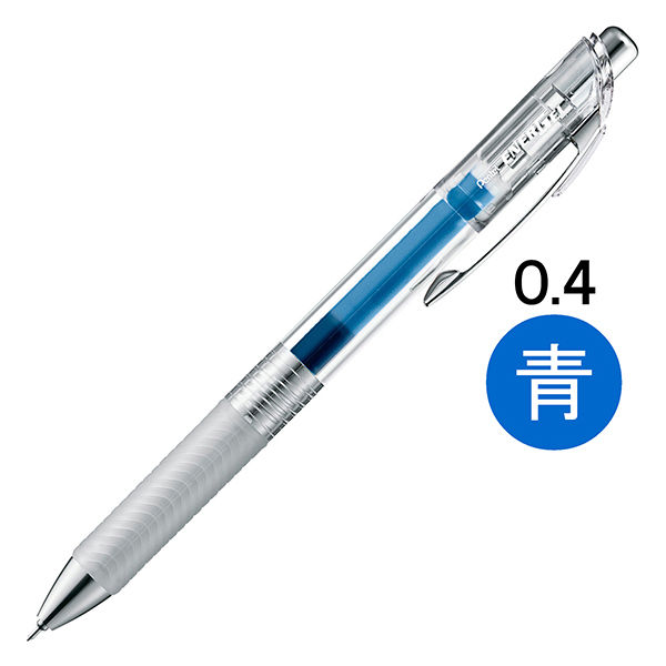 ゲルインクボールペン　エナージェルインフリー　0.4mm　ブルー　青　BLN74TL-C　ぺんてる（直送品）