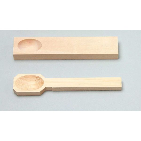 新日本造形 木彫スプーン(半加工品)　カバ材 358-131 1セット(10個)（直送品）