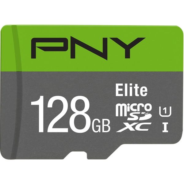 PNY PNYブランド Eliteシリーズ Class10 U1 microSDメモリカード 128GB P-SDUX128U185GW-GE 1個