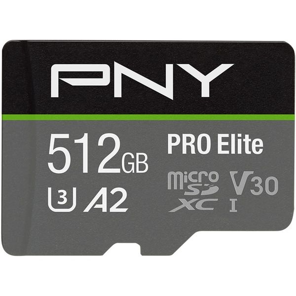 PNY PNYブランド microSD U3 V30ハイスピードメモリカード 512GB P-SDUX512U3100PRO-GE 1個（直送品）