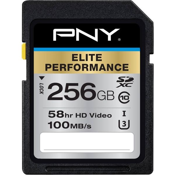 PNY PNYブランド EliteシリーズClass 10 U3 SDフラッシュメモリカード256GB P-SDX256U395-GE 1個（直送品）