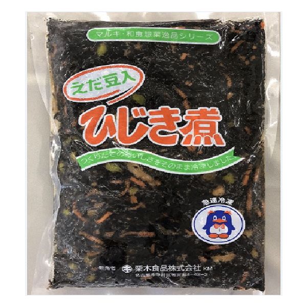 「業務用」 栗木食品 枝豆ひじき煮 4906379002491 5袋×500g（直送品）