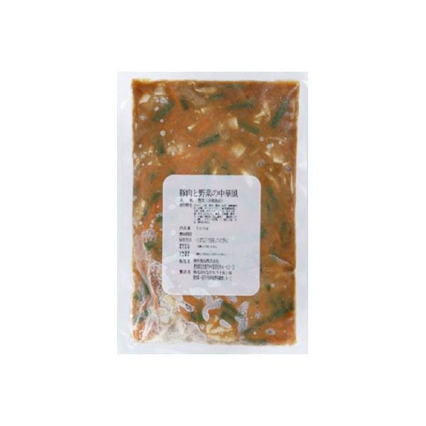 「業務用」 栗木食品 豚肉と野菜の中華風 485317 5袋×500g（直送品）