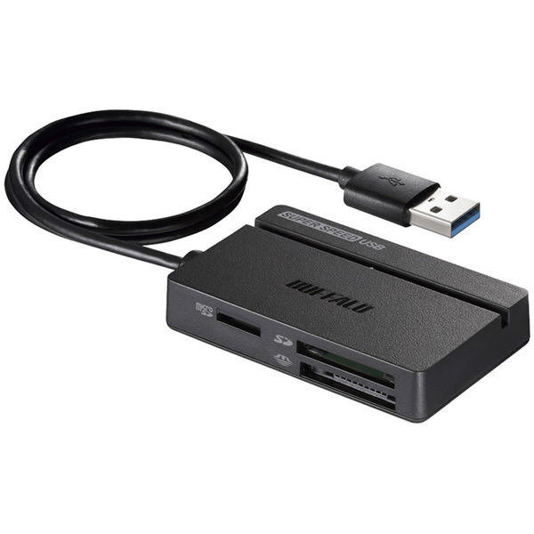 バッファロー ＵＳＢ３．０　マルチカードリーダー　スタンダード　ブラック BSCR100U3BK 1台