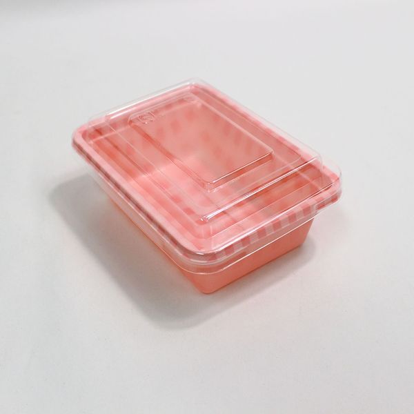 江戸川物産 デリカフードケース Sサイズ 10組入 ピンク MS-002 1パック×5（直送品）