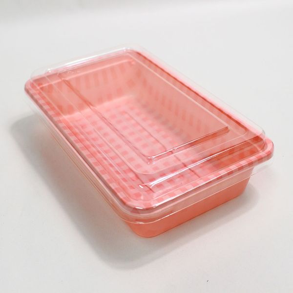 江戸川物産 デリカフードケース Lサイズ 10組入 ピンク MS-004 1パック×2（直送品）