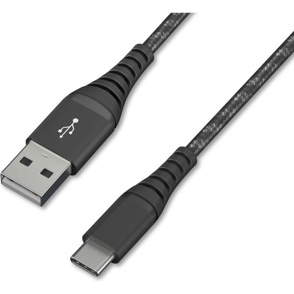 アイリスオーヤマ 高耐久USB-Cケーブル 1.5m　ICAC-C15-B　ブラック　1個（直送品）