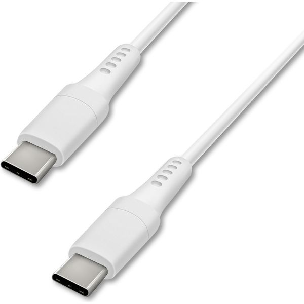 アイリスオーヤマ USB-C to USB-Cケーブル 1.5m　ICCC-A15-W　ホワイト　1個（直送品）