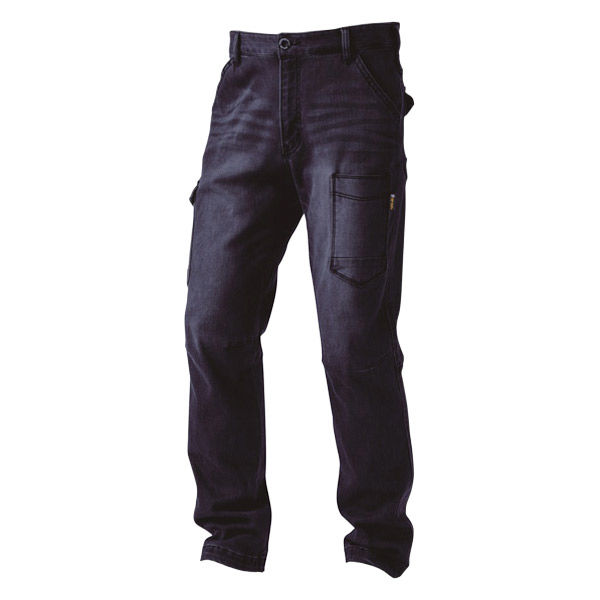 中国産業 HOP HOTカーゴパンツ インディゴ黒M #9845-74-M 1本（直送品）
