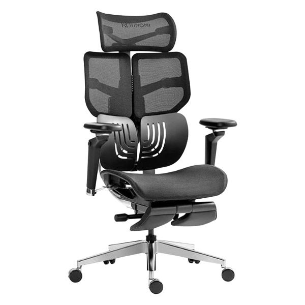 新しいスタイル 軒先渡し】HINOMI 1台（直送品 BK X1-M ブラック デスクチェア デスクチェア