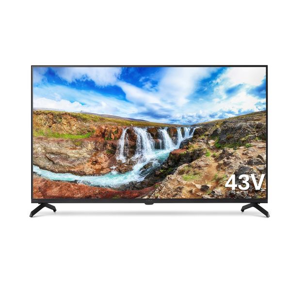 43型4K対応 Google TV 新品未使用 ゲオ、4K対応Google TV搭載チューナーレステレビ。43型32780円