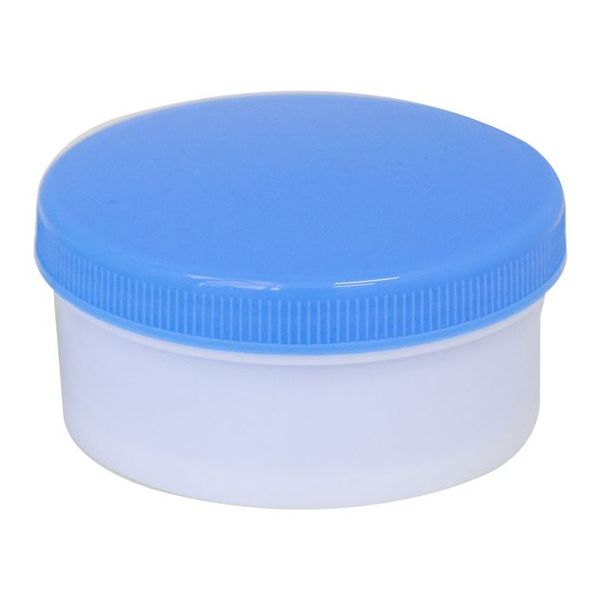 シントー化学 平型軟膏壺 Dー6 青 30個入 67-9230-71 1箱(30個)（直送品）