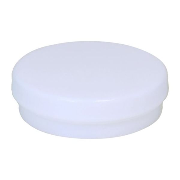 シントー化学 平型軟膏壺 Dー5 白 50個入 67-9230-67 1箱(50個)（直送品）