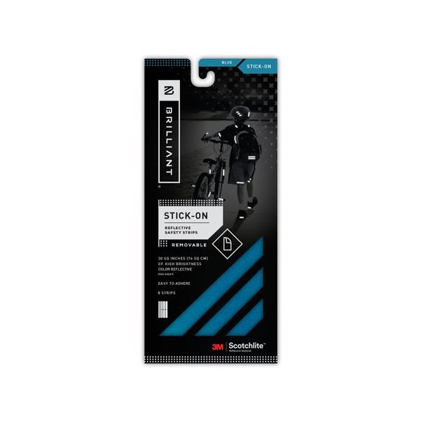 BRILLIANT スティックオン リフレクティブ ブルー BRA5007BLU 1個 65-2324-14（直送品）