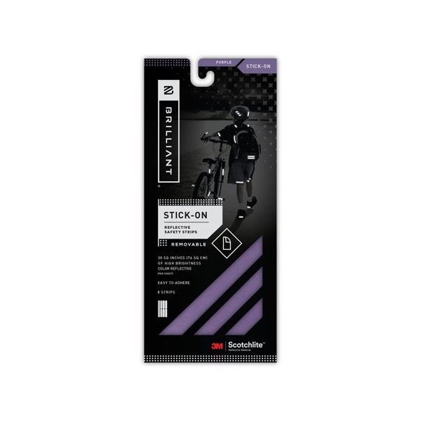 BRILLIANT スティックオン リフレクティブ パープル BRA6008PUR 1個 65-2324-16（直送品）