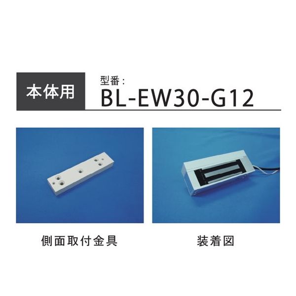 ロックマンジャパン LCーEW3000本体用側面取付金具 108×25.5mm BL-EW30-G12 1個 65-3965-63（直送品）