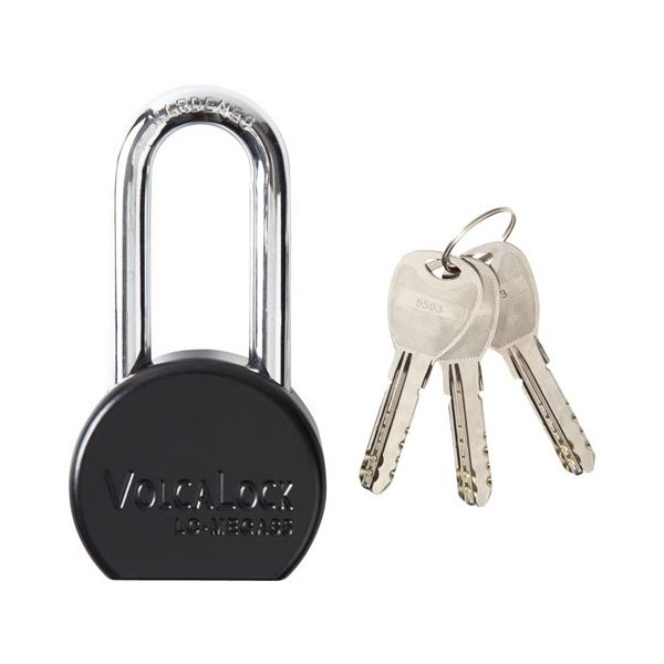 ロックマンジャパン メガクロス 65mm吊長式南京錠 LC-MEGA65 1個 65-3965-75（直送品）