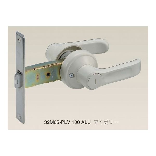 アルファ 間仕切用樹脂レバー錠 アイボリー 32M65-PLV 100 1セット 68-5103-13（直送品）