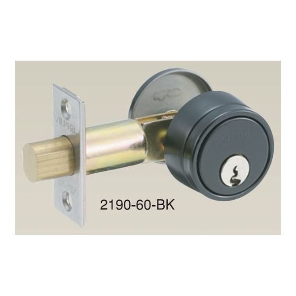 アルファ チューブラー本締錠 2190-60-BK 1セット 68-5103-36（直送品）