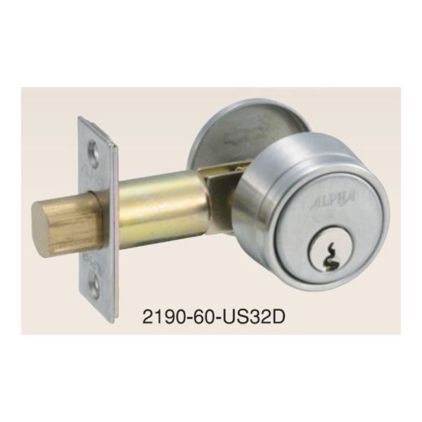 アルファ チューブラー本締錠 2190-60-US32D 1セット 68-5103-35（直送品）