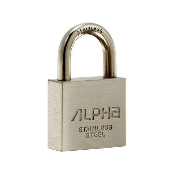 アルファ ステンレス南京錠(カギ違い) No.N2740-30 KD 1セット 68-5103-29（直送品）