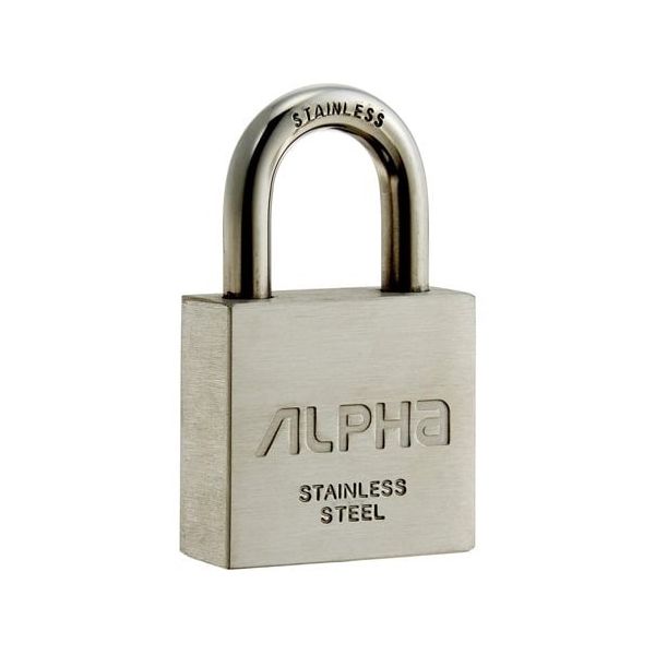 アルファ ステンレス南京錠(同一キー)50mm No.N2740-50 KA 1セット 68-5103-34（直送品）