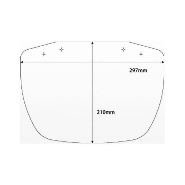 シャルマン シャルマンシールド 専用高機能フィルム 2枚入 CS60A 1袋(2枚) 67-9343-54（直送品）