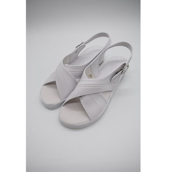 山一 スタンダードクロスサンダル ホワイト L 10WHL 1足 67-9300-14（直送品）