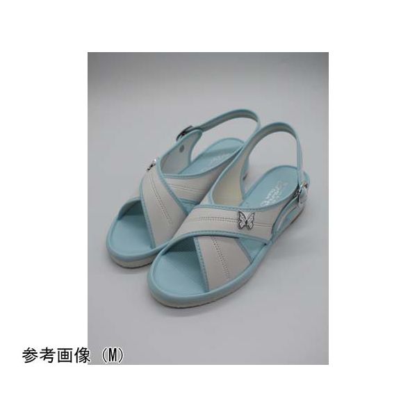 山一 消臭クロスサンダル ブルー L 7602BLL 1足 68-0793-31（直送品）
