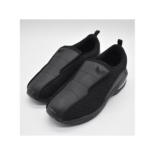 山一 消臭クッションインソール スリッポンシューズ ブラック 23.5cm 81BK235 1足 68-0512-14（直送品）