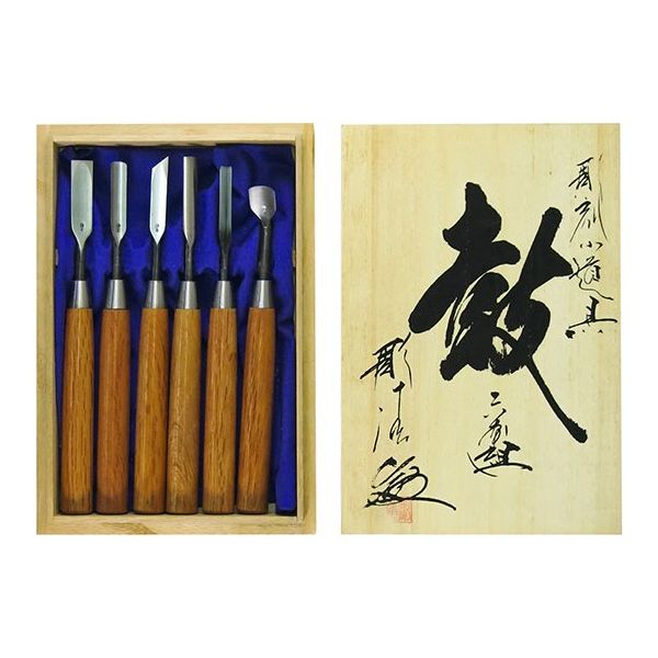 嘉孝製作所 彫刻小道具 6本組 63-5473-77 1組（直送品）