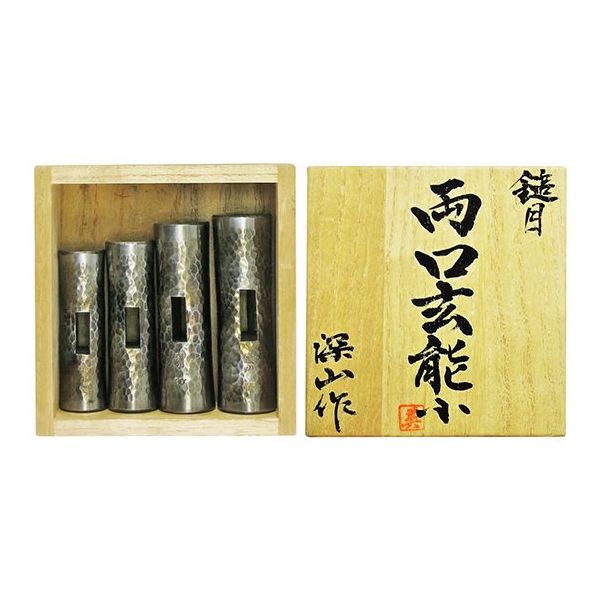嘉孝製作所 鎚目両口玄能 桐箱入 小 4PC 1個 63-5475-53（直送品）