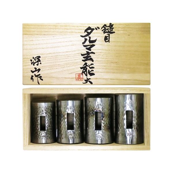 嘉孝製作所 鎚目ダルマ玄能 桐箱入 大 4PC 1個 63-5475-55（直送品）