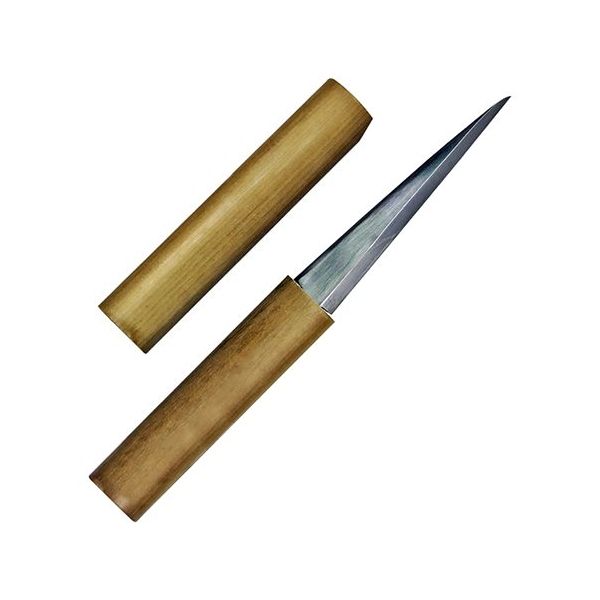 決算特価中　希少鉄刀木(たがやさん)材 五重塔★総高さ 約82cm 嘉孝製作所 総磨サヤ付繰小刀 No.18 1個 63-5476-32（直送品