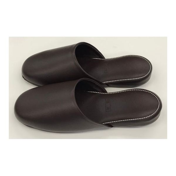 ティティメディカル 抗菌スタンダートスリッパ ブラウン フリー 65-1861-43 1足（直送品）