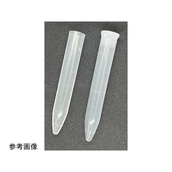 グローバルサイエンス PPスピッツ 10mL 2号 キャップ入 250本×4袋 14610 1箱(1000本) 67-2189-65（直送品）