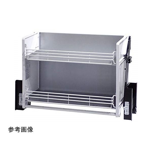 ダイドー 業務用エレベスイング(昇降棚) 2段棚 壁取付タイプ W900 558391-1 1個 65-8662-92（直送品）