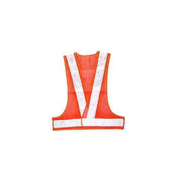 アズワン ポリス型反射ベスト オレンジメッシュ×シルバープリズム反射 65-9238-07 1個（直送品）
