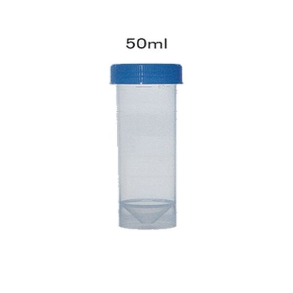 ユーケンサイエンス スクリューコンテナ 50mL 100本×5袋入 TYS-500 1箱(500本) 67-5251-18（直送品）