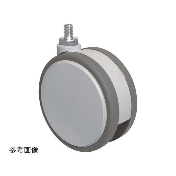 東海キャスター 抗菌 双輪キャスター φ100 自在 ネジ式 KF100N3L-19 1個 65-9139-22（直送品）