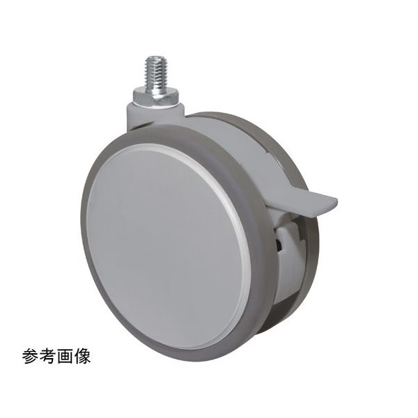 東海キャスター 抗菌 双輪キャスター φ100 自在ダブルストッパー付 ネジ式 KF100N8WSL-14 1個 65-9139-27（直送品）