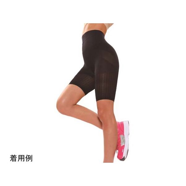グローバル・ジャパン ゆる圧美腹ガードル(ハーフ)LーLL ブラック 67-8031-13 1枚（直送品）