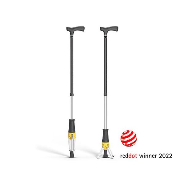 ポッドデスク 立てられるつえ「クロスポッド」 イエロー CP-02-Y 1本 65-2331-63（直送品）