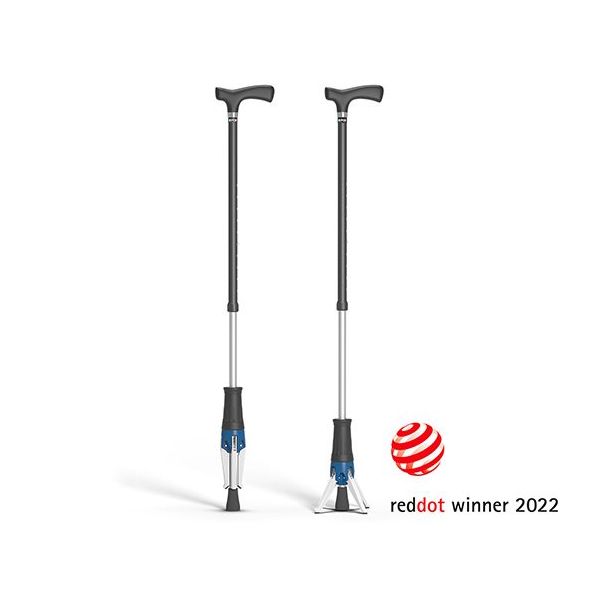 ポッドデスク 立てられるつえ「クロスポッド」 ブルー CP-02-B 1本 65-2331-65（直送品）