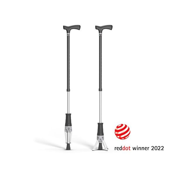 ポッドデスク 立てられるつえ「クロスポッド」 グレー CP-02-G 1本 65-2331-66（直送品）