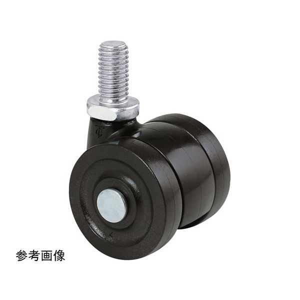 東海キャスター 双輪キャスター φ40 自在 ネジ式 TX40N3L-12 1個 65-9140-64（直送品）